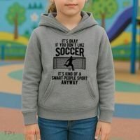 Funny Soccer Meme Smart People Sport  Kids Hoodie thumb 3