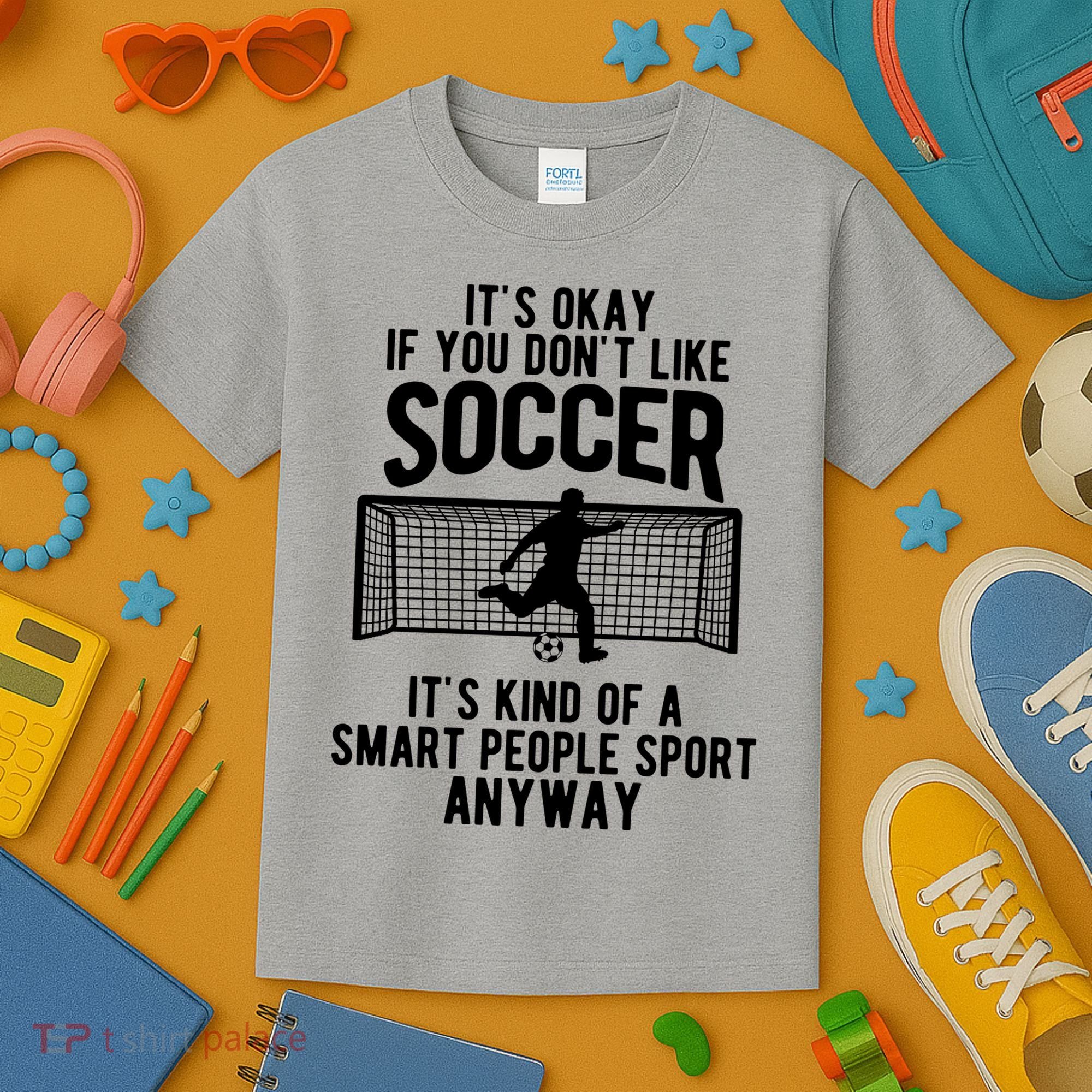 Funny Soccer Meme Smart People Sport  Kids T-Shirt