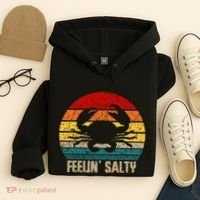 Feelin Salty Maryland Crab Sunset Graphic Hoodie thumb 4