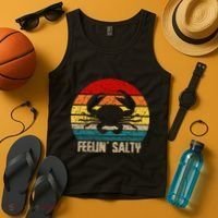 Feelin Salty Maryland Crab Sunset Graphic Tank Top thumb 4