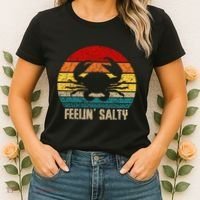 Feelin Salty Maryland Crab Sunset Graphic Women's T-Shirt thumb 2
