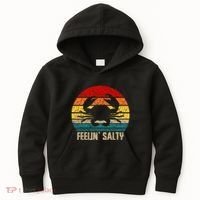 Feelin Salty Maryland Crab Sunset Graphic Kids Hoodie thumb 0