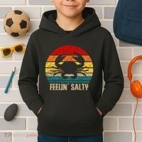 Feelin Salty Maryland Crab Sunset Graphic Kids Hoodie thumb 2