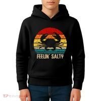 Feelin Salty Maryland Crab Sunset Graphic Kids Hoodie thumb 4