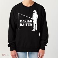 Funny Saying Master Baiter Fishing Fishermen Women's Sweatshirt thumb 0