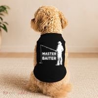 Funny Saying Master Baiter Fishing Fishermen Doggie Tank thumb 2