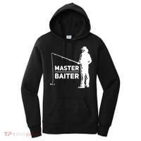 Funny Saying Master Baiter Fishing Fishermen Women's Hoodie thumb 0