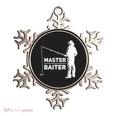 Funny Saying Master Baiter Fishing Fishermen Ornament