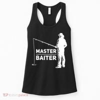 Funny Saying Master Baiter Fishing Fishermen Women's Tank Top thumb 0