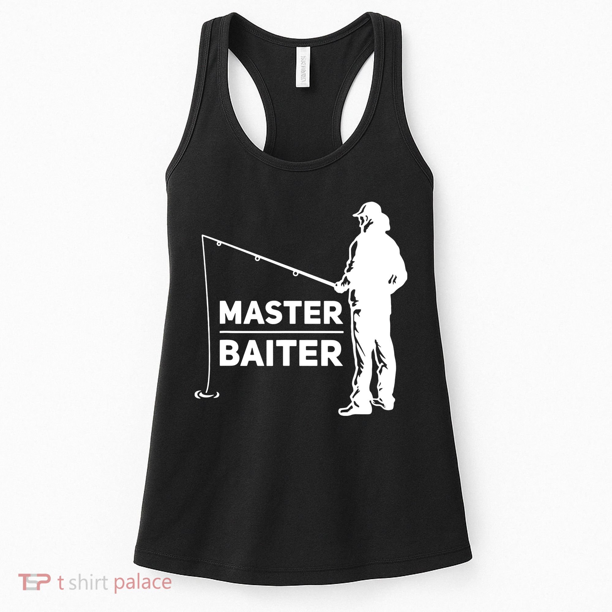 Funny Saying Master Baiter Fishing Fishermen Women's Tank Top