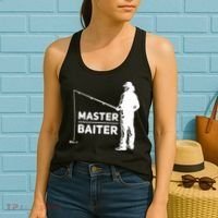 Funny Saying Master Baiter Fishing Fishermen Women's Tank Top thumb 2