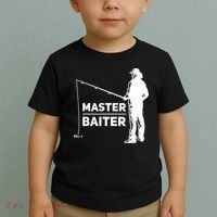 Funny Saying Master Baiter Fishing Fishermen Toddler T-Shirt thumb 2