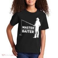 Funny Saying Master Baiter Fishing Fishermen Kids T-Shirt thumb 2