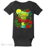Feelin Salty Margarita Cinco De Mayo Vibes For Mexican Baby Bodysuit thumb 0