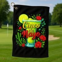 Feelin Salty Margarita Cinco De Mayo Vibes For Mexican Golf Towel thumb 1