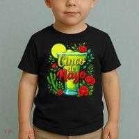Feelin Salty Margarita Cinco De Mayo Vibes For Mexican Toddler T-Shirt thumb 2