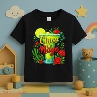 Feelin Salty Margarita Cinco De Mayo Vibes For Mexican Toddler T-Shirt thumb 3