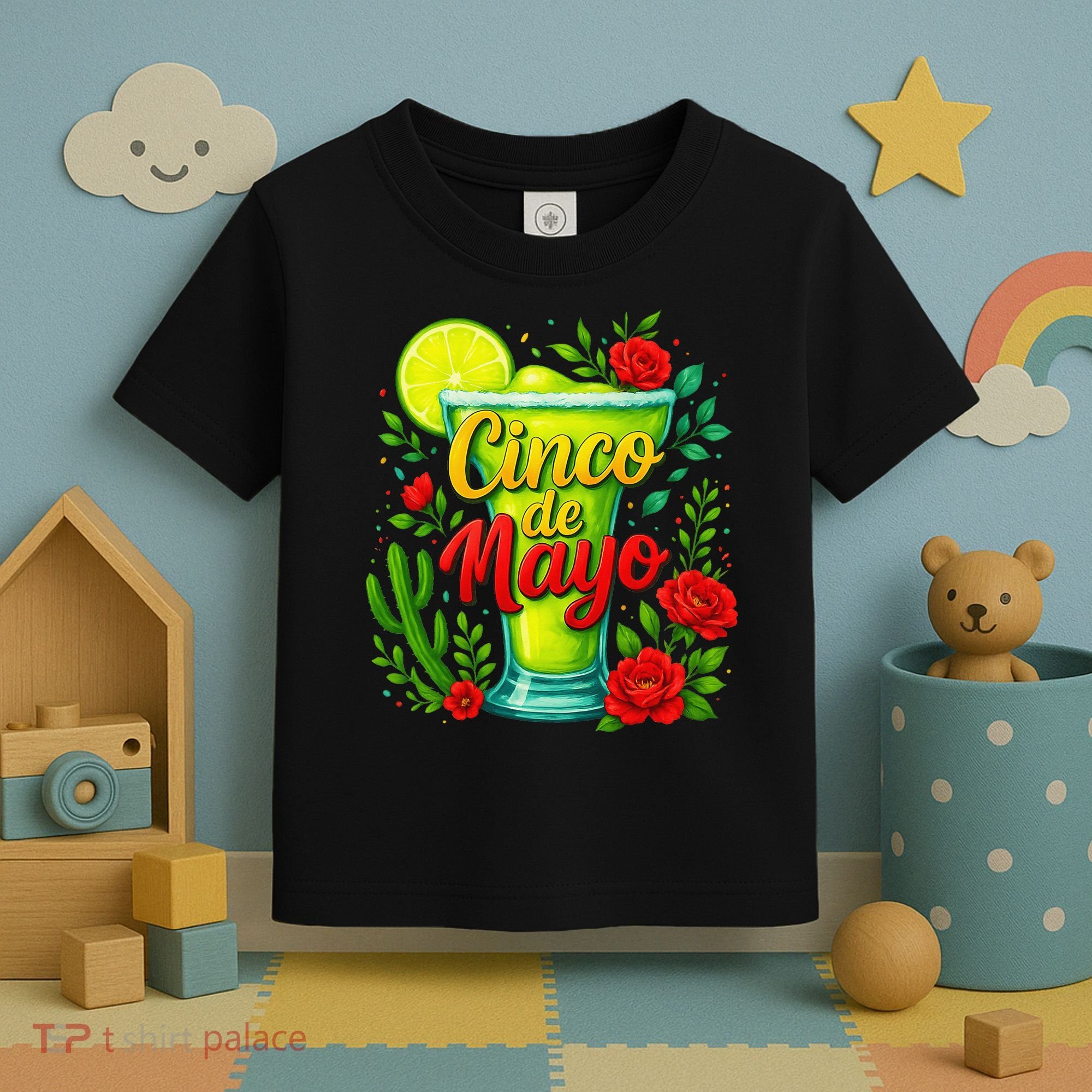 Feelin Salty Margarita Cinco De Mayo Vibes For Mexican Toddler T-Shirt