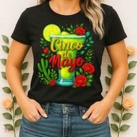 Feelin Salty Margarita Cinco De Mayo Vibes For Mexican Women's T-Shirt thumb 2