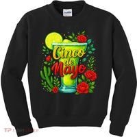Feelin Salty Margarita Cinco De Mayo Vibes For Mexican Kids Sweatshirt thumb 0