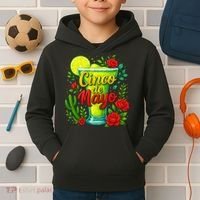 Feelin Salty Margarita Cinco De Mayo Vibes For Mexican Kids Hoodie thumb 2