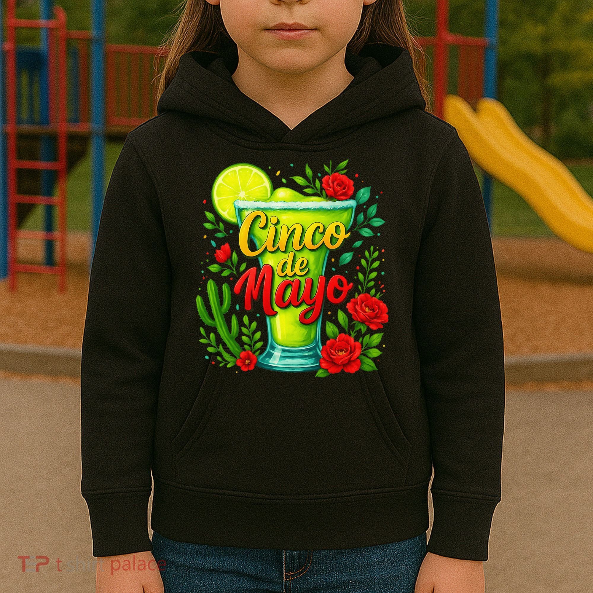 Feelin Salty Margarita Cinco De Mayo Vibes For Mexican Kids Hoodie