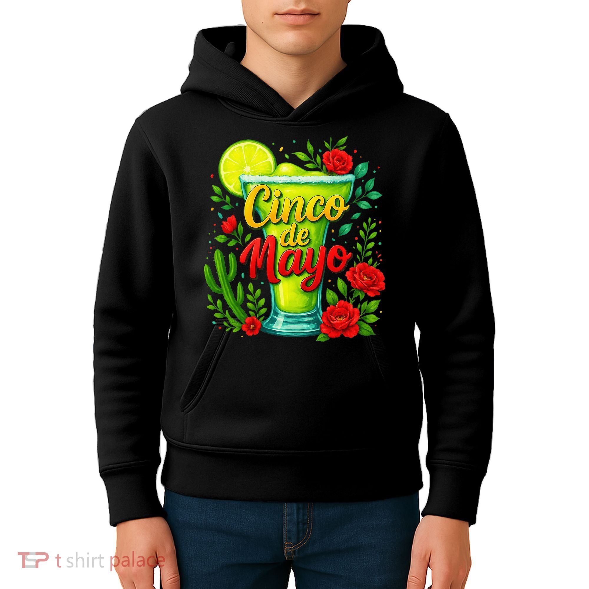 Feelin Salty Margarita Cinco De Mayo Vibes For Mexican Kids Hoodie