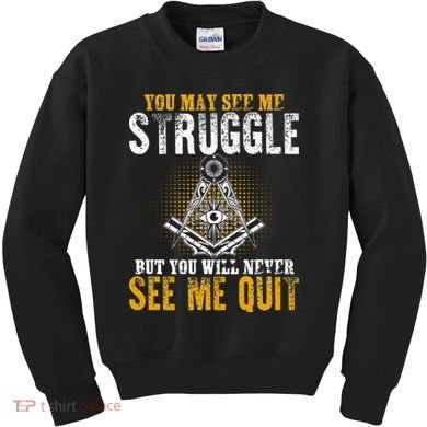 Freemason Sayings Masonry Freemasonry Masonic Freemason Kids Sweatshirt