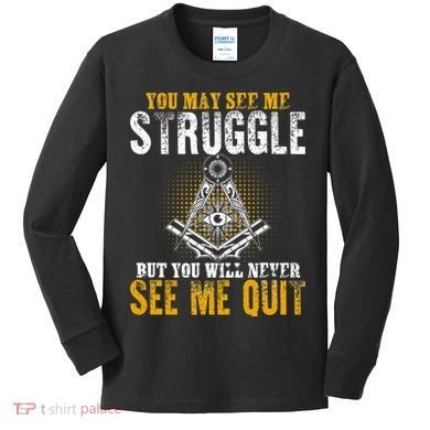 Freemason Sayings Masonry Freemasonry Masonic Freemason Kids Long Sleeve Shirt