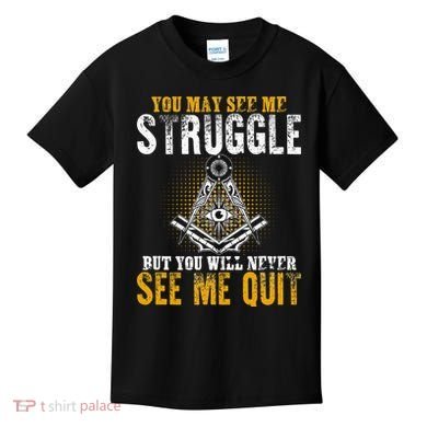Freemason Sayings Masonry Freemasonry Masonic Freemason Kids T-Shirt