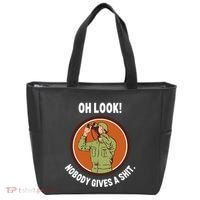 Funny Sarcastic Men Says Oh Look Nobody Gives A Shit Funny Novelty Sayings Tote Bag thumb 0