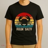 Feelin Salty Maryland Crab Sunset Graphic T-Shirt thumb 3