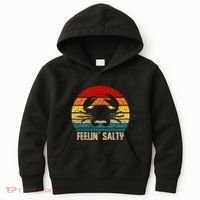 Feelin Salty Maryland Crab Sunset Graphic Kids Hoodie thumb 0