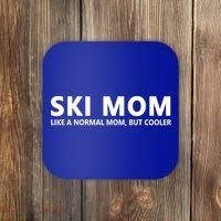 Funny Skiing Mother Ski Mom Gift Coaster thumb 0