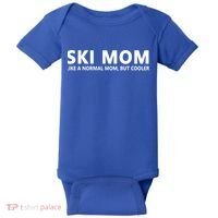 Funny Skiing Mother Ski Mom Gift Baby Bodysuit thumb 0