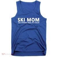 Funny Skiing Mother Ski Mom Gift Tank Top thumb 0