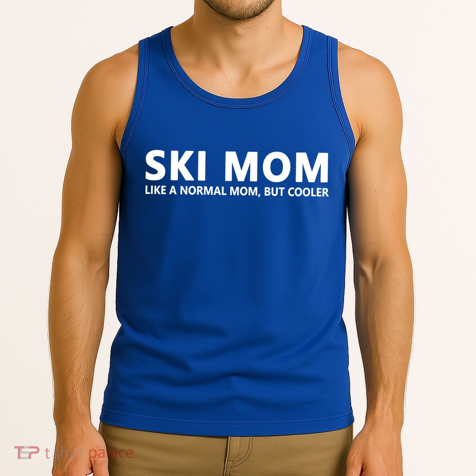Funny Skiing Mother Ski Mom Gift Tank Top