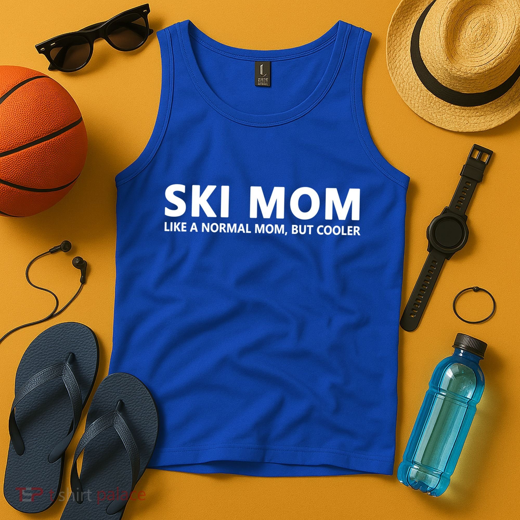 Funny Skiing Mother Ski Mom Gift Tank Top