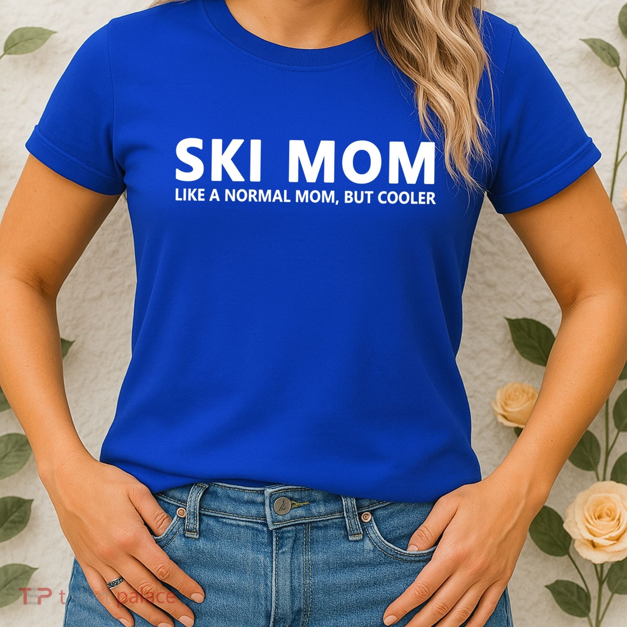 Funny Skiing Mother Ski Mom Gift Women's T-Shirt