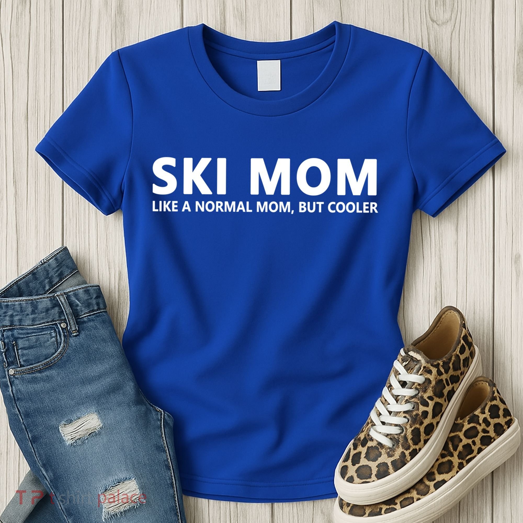 Funny Skiing Mother Ski Mom Gift Women's T-Shirt