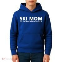 Funny Skiing Mother Ski Mom Gift Kids Hoodie thumb 4