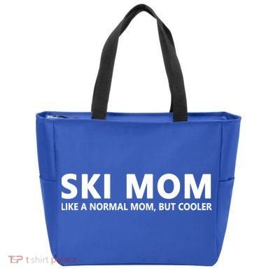 Funny Skiing Mother Ski Mom Gift Tote Bag