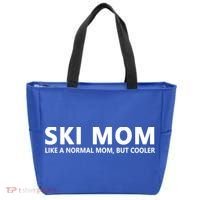 Funny Skiing Mother Ski Mom Gift Tote Bag thumb 0