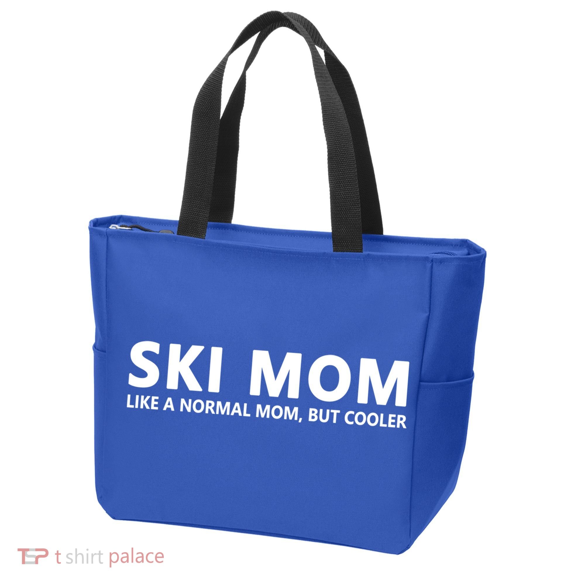 Funny Skiing Mother Ski Mom Gift Tote Bag