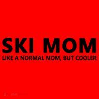 Funny Skiing Mother Ski Mom Gift Santa Hat thumb 1