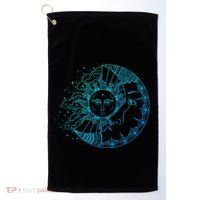 Funny Sun Moon Astrology Astronomer Astronomy Gift Golf Towel thumb 0