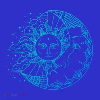 Funny Sun Moon Astrology Astronomer Astronomy Gift Mousepad thumb 1