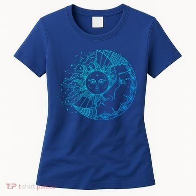 Funny Sun Moon Astrology Astronomer Astronomy Gift Women's T-Shirt