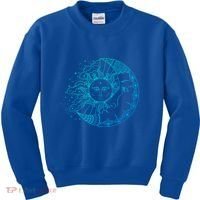 Funny Sun Moon Astrology Astronomer Astronomy Gift Kids Sweatshirt thumb 0