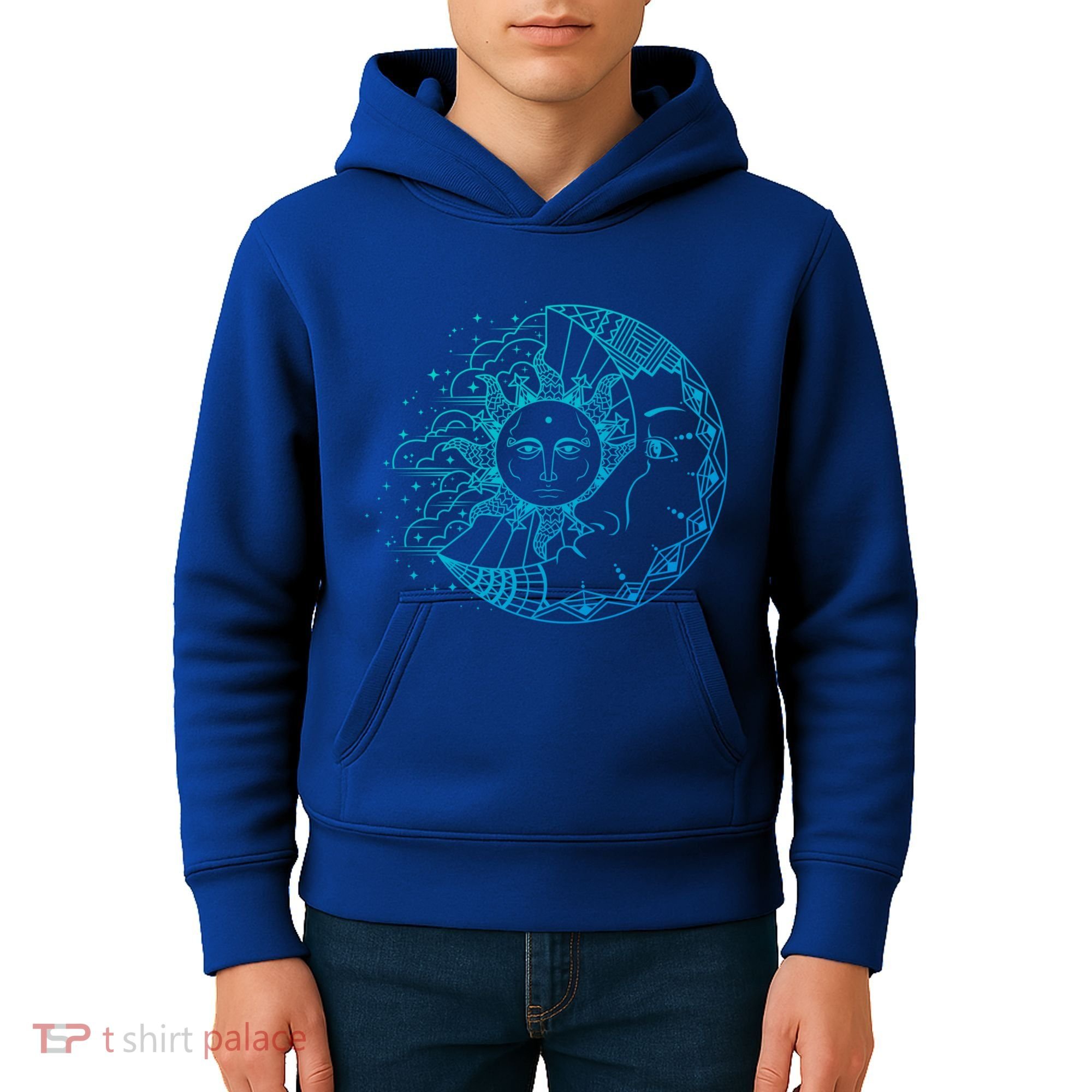 Funny Sun Moon Astrology Astronomer Astronomy Gift Kids Hoodie